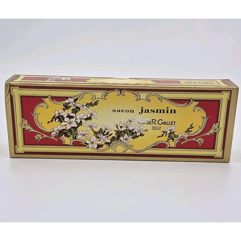 Vintage Savon Jasmin Roger & Gallet  Luxury Soap Bars Paris France Box Of‎ 3